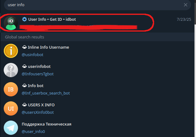 Userinfobot