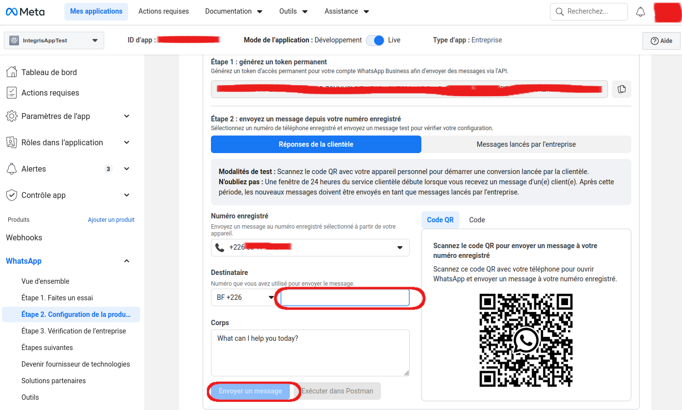 Confirmation numéro