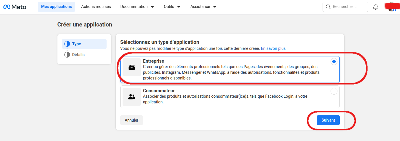 Type d'entreprise